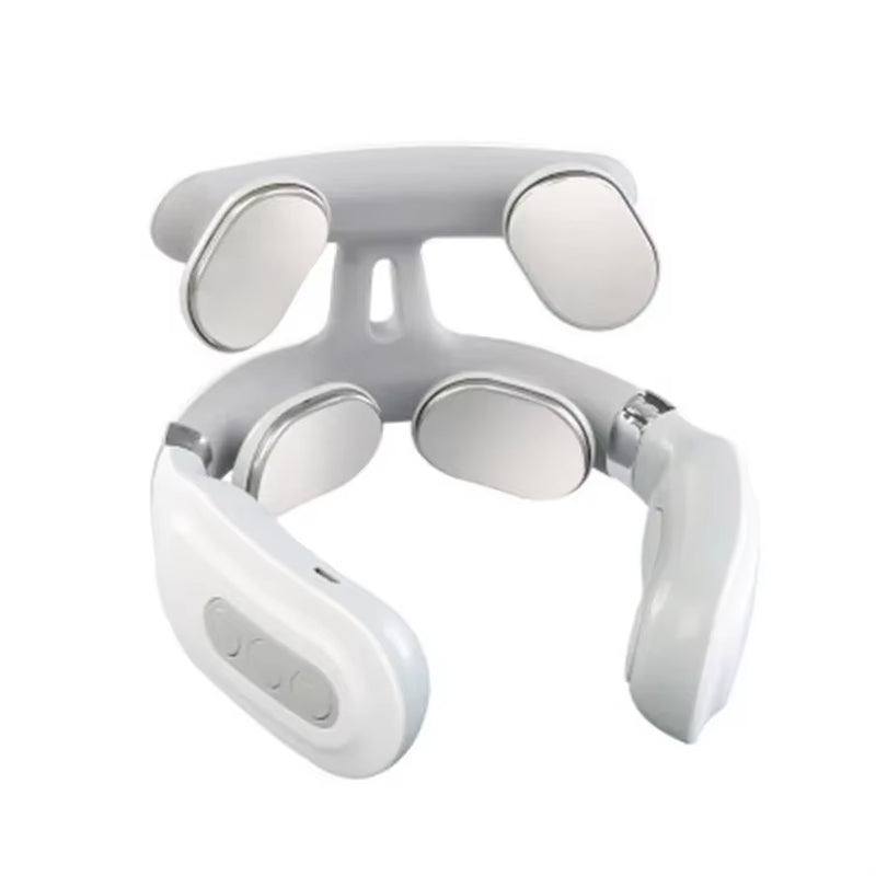 2025 HOT Intelligent Cervical Massager Pulse Multi-Manipulation Neck Massager Charging Cervical Spine Four Heads